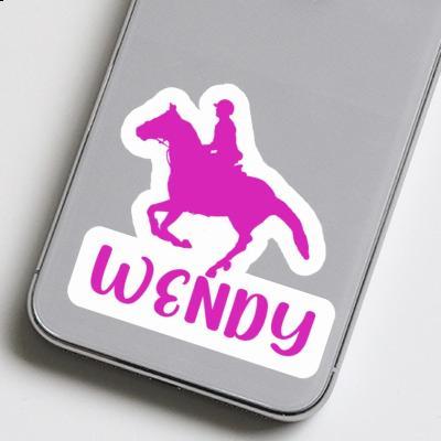 Horse Rider Sticker Wendy Notebook Image
