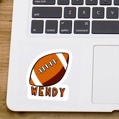 Rugby Ball Sticker Wendy Notebook Rugby Ball Sticker Wendy Notebook Image