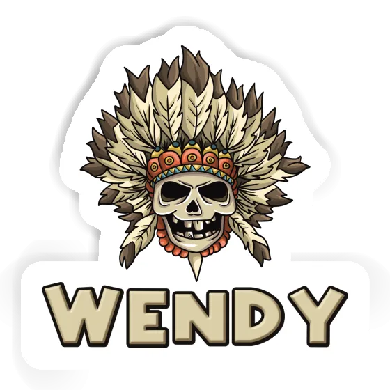 Enfants tête de mort Autocollant Wendy Notebook Enfants tête de mort Autocollant Wendy Notebook Image