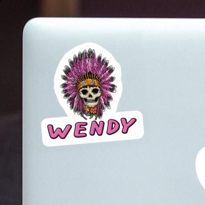 Autocollant Lady Tête de mort Wendy Autocollant Lady Tête de mort Wendy Image