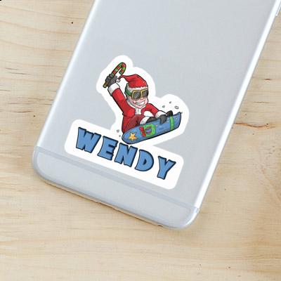 Sticker Wendy Christmas Snowboarder Notebook Sticker Wendy Christmas Snowboarder Notebook Image