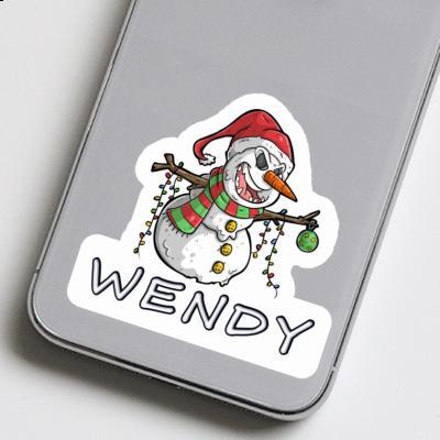 Bonhomme de neige Autocollant Wendy Image