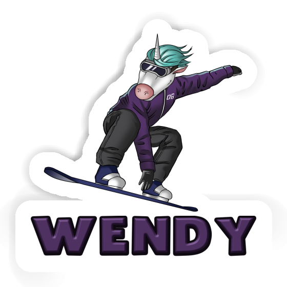 Sticker Wendy Snowboarderin Laptop Image