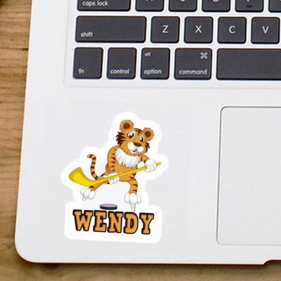 Wendy Autocollant Joueur de hockey Notebook Image