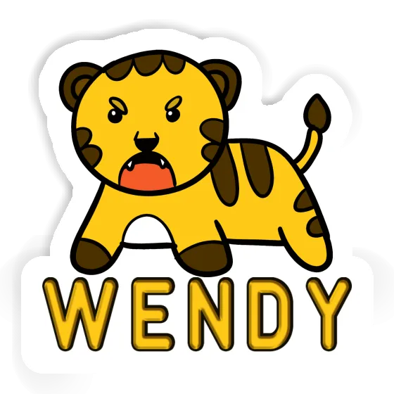 Wendy Autocollant Bébé tigre Image