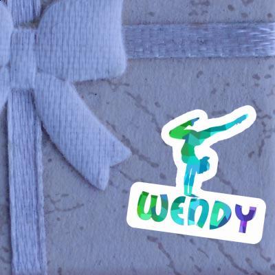 Yoga-Frau Aufkleber Wendy Notebook Image