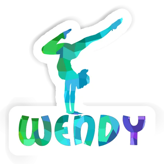 Femme de yoga Autocollant Wendy Gift package Image