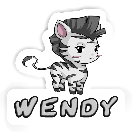 Sticker Zebra Wendy Image