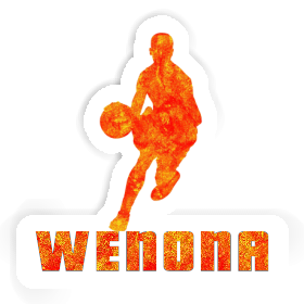 Basketballspieler Aufkleber Wenona Image