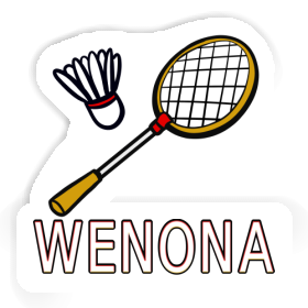 Wenona Sticker Badminton Racket Image