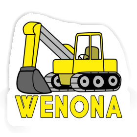 Wenona Sticker Excavator Image
