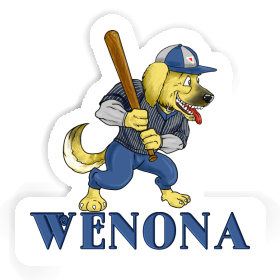 Sticker Wenona Baseball-Hund Image