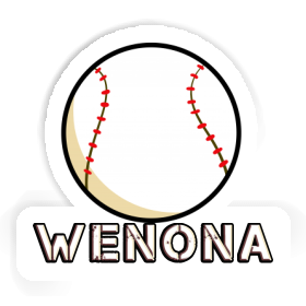 Wenona Aufkleber Baseball Image