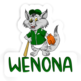 Sticker Baseball Cat Wenona Image