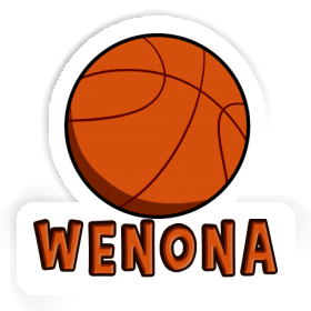 Wenona Autocollant Ballon de basketball Image