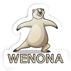 Yoga Bear Sticker Wenona Image