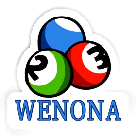 Wenona Sticker Billardkugel Image
