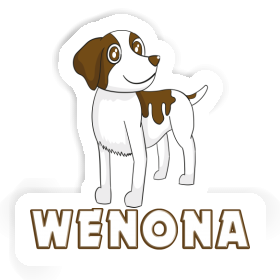 Wenona Sticker Brittany Dog Image