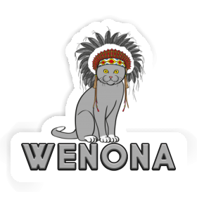 Wenona Aufkleber Indianer-Katze Image