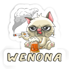 Aufkleber Rauchende Katze Wenona Image