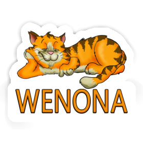 Sticker Wenona Chilling Cat Image