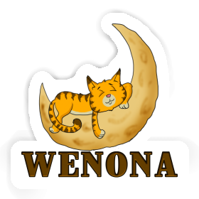 Wenona Sticker Sleeping Cat Image
