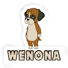 Sticker German Boxer Wenona Image