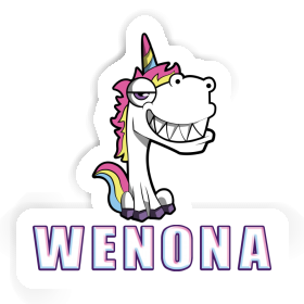 Sticker Grinning Unicorn Wenona Image