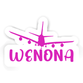 Wenona Sticker Airplane Image