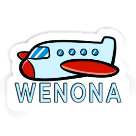 Wenona Sticker Flugzeug Image