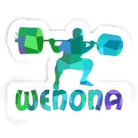 Aufkleber Gewichtheber Wenona Image