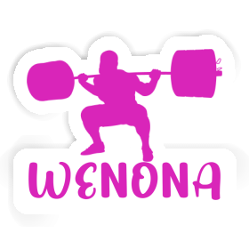 Wenona Sticker Gewichtheberin Image