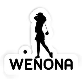 Wenona Sticker Golfer Image