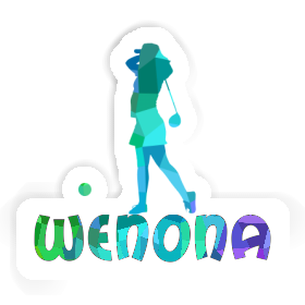 Wenona Sticker Golferin Image