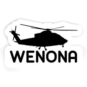 Wenona Sticker Helicopter Image