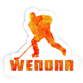 Joueur de hockey Autocollant Wenona Image