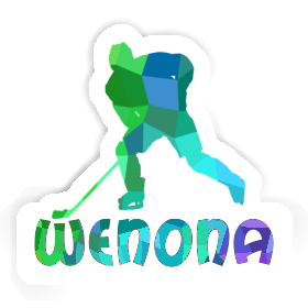 Hockey Player Sticker Wenona Image