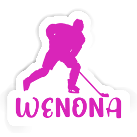 Joueuse de hockey Autocollant Wenona Image
