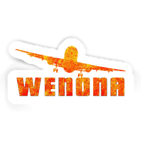 Wenona Sticker Airplane Image