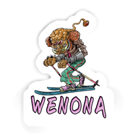 Sticker Skier Wenona Image
