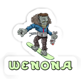 Autocollant Snowboardeur Wenona Image