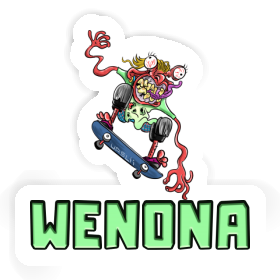 Skateboarder Sticker Wenona Image