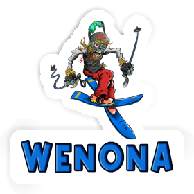 Sticker Wenona Freeride Skier Image