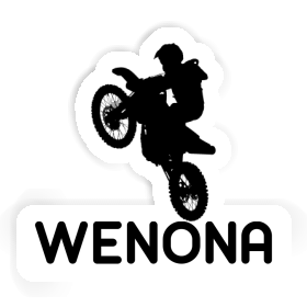 Wenona Autocollant Motocrossiste Image