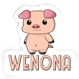 Wenona Aufkleber Schweinchen Image