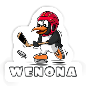 Wenona Sticker Ice Hockey Penguin Image