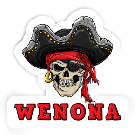 Aufkleber Piratenschädel Wenona Image