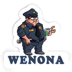 Polizist Aufkleber Wenona Image