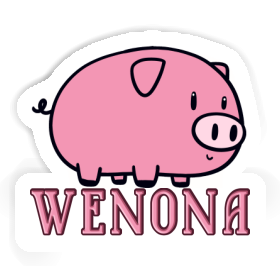 Cochon Autocollant Wenona Image