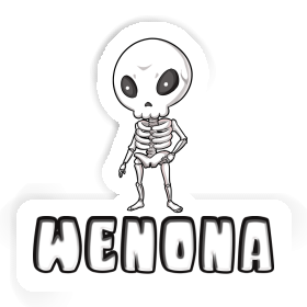 Wenona Sticker Skelett Image